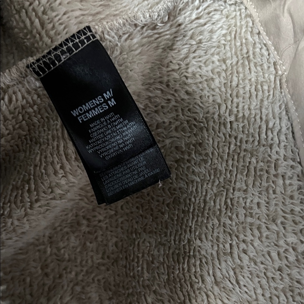 The North Face Osito Women's Jacket Beige Full Zip Fuzzy Medium - Picture 7 of 8